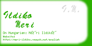 ildiko meri business card